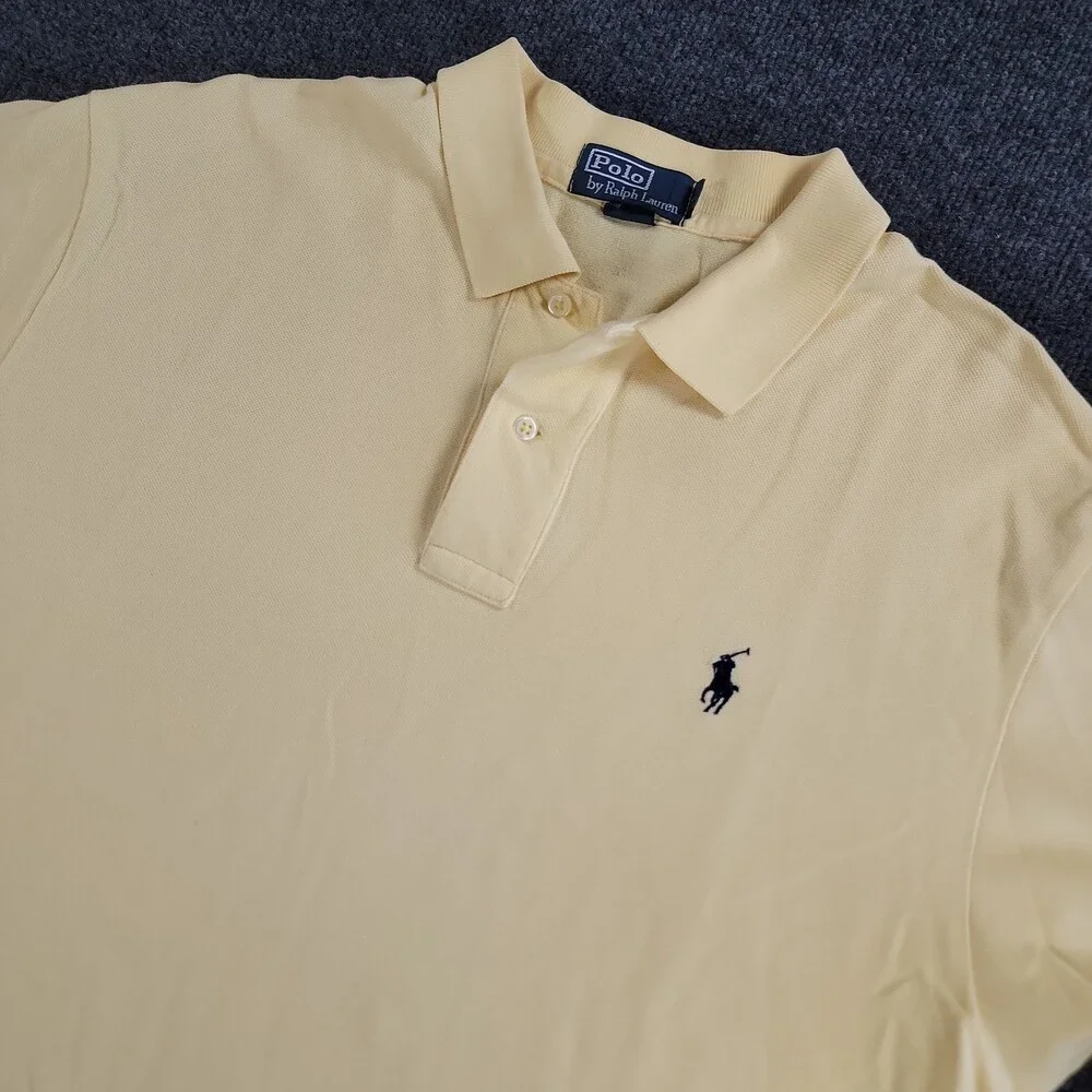 POLO by Ralph Lauren Men’s XL Yellow Cotton Polo Shirt Classic Fit